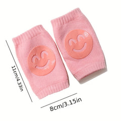 Happy Face Knee Pads for Infants & Toddlers, Baby Socks