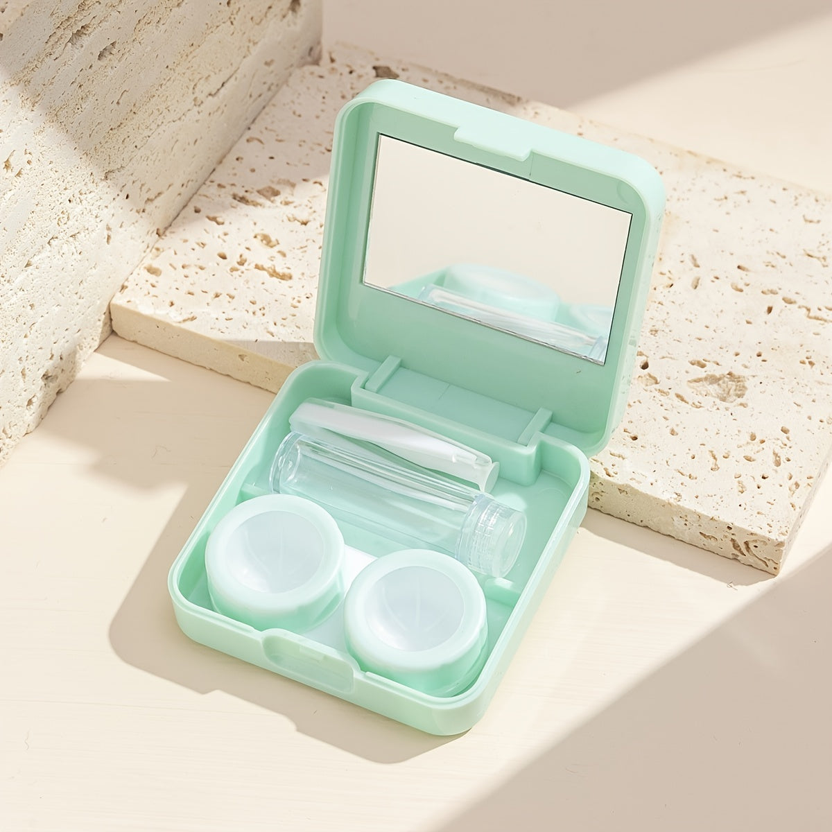 Wave Pattern Lens Case Minimalist Travel Lens Case Kit