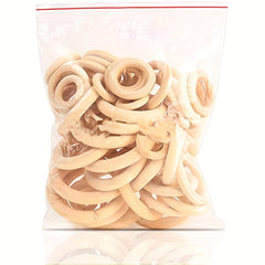 25pcs Unfinished Wooden Rings Crafting Jewelry Making Connectors 5 Sizes