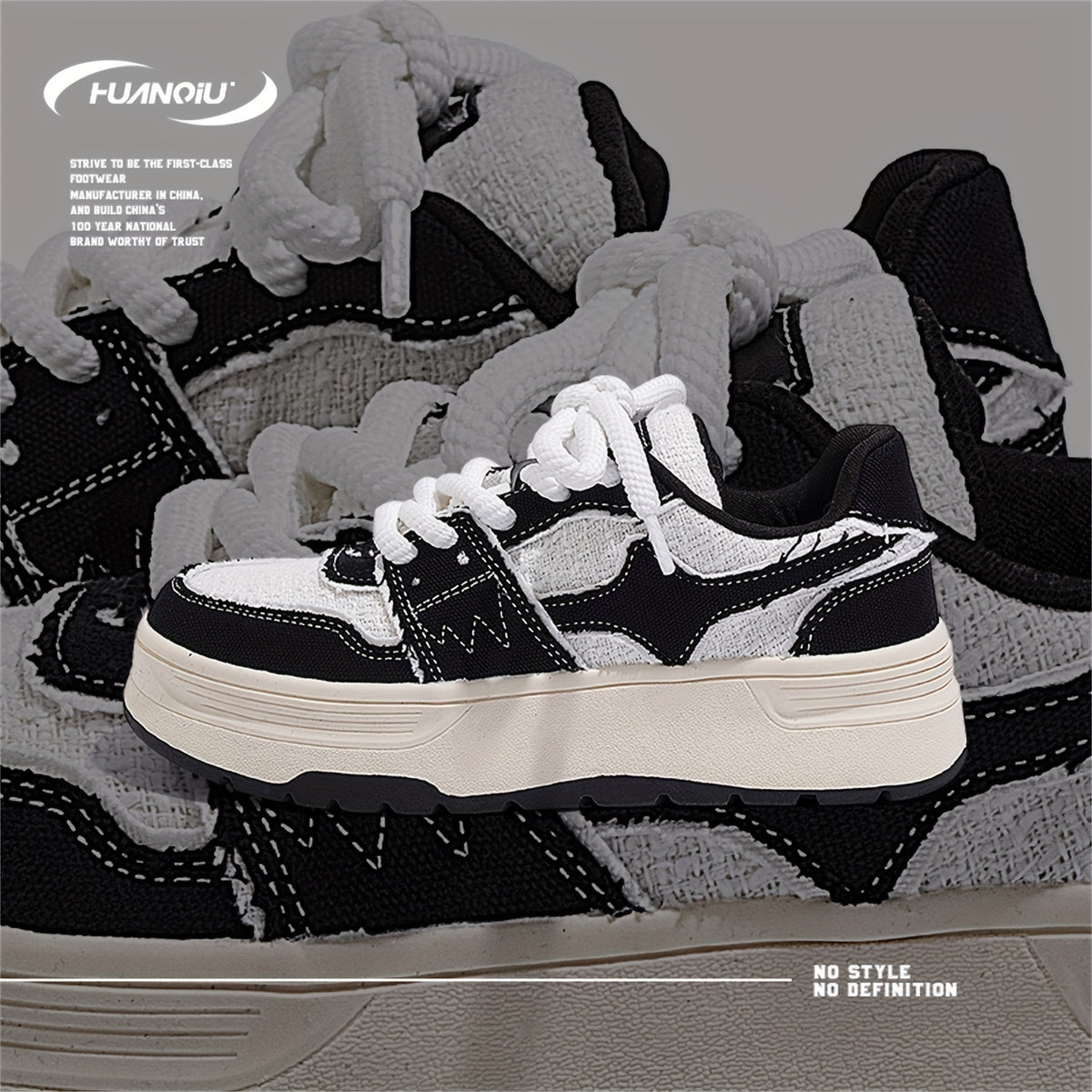 Women's Star Pattern Lace-up Skate Shoes Retro Sports Sneakers