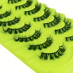 7 Pairs Fairy Style False Lashes Natural Wispy Volume Cat Eye Strip Lashes