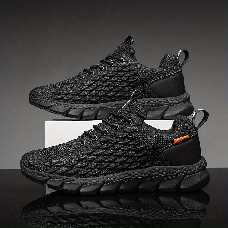 Men's Knitted Walking Shoes Lightweight Comfy Casual Shoes