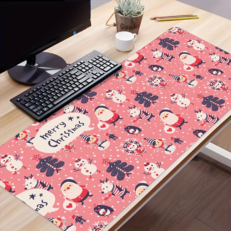 Christmas Desk Mat Large Gaming Mouse Pad Non Slip Computer Mat