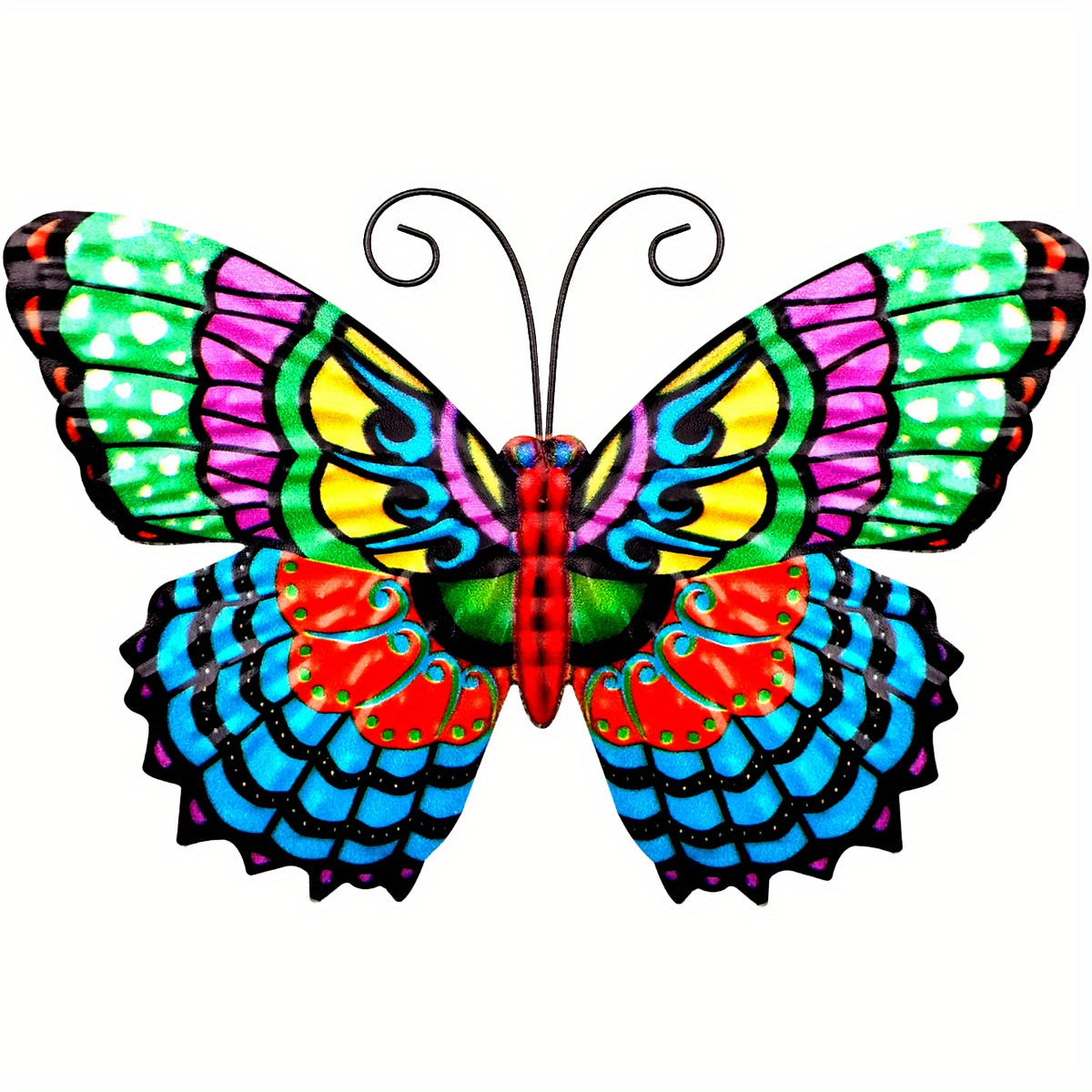 4pcs 3D Metal Butterfly Wall Decor 7.5'' Home Garden Bedroom Wedding Party Decor
