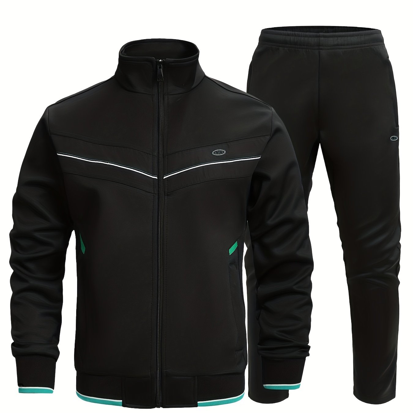 Men's Sports Suit Zip Jacket & Stretch Pants