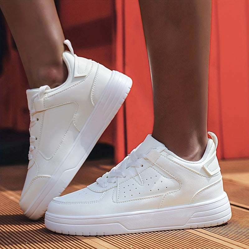 Thick Bottom Skate Shoes Lightweight Breathable Non Slip Sneakers