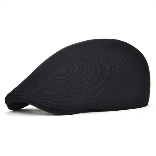 Men's Cotton Peaked Cap Solid Color