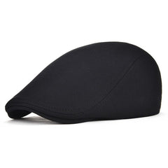 Men's Cotton Peaked Cap Solid Color