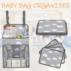 Hanging Diaper Caddy Organizer for Crib & Strollers