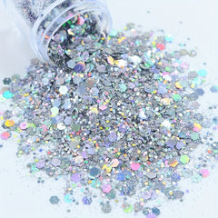 Flash Laser Hexagonal Chunky Mixed Sequins Nail Polish Glitter Powder