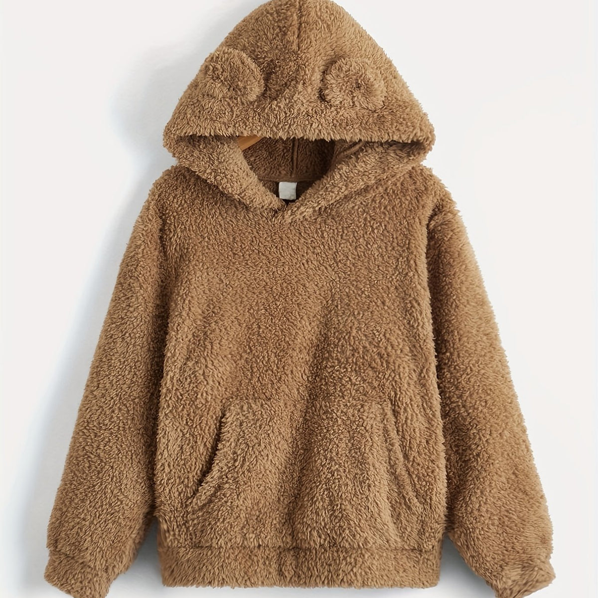 Boy's Teddy Fleece Hoodie Thermal Long Sleeve Top Hooded Pullover
