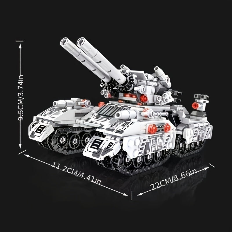 1628pcs Military Tank 8 in 1 Assembly Model High Difficulty Study Room Decor