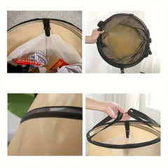 Outdoor Camping Foldable Trash Can Portable Picnic Dust Bin Garbage Bag