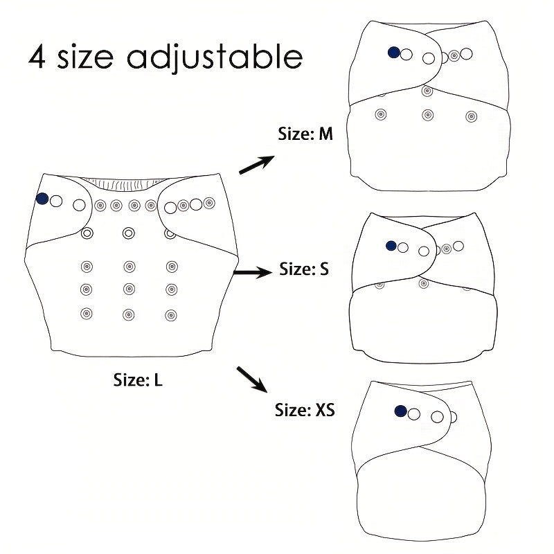 Waterproof Washable Reusable Cloth Diaper Nappy with Microfiber Insert