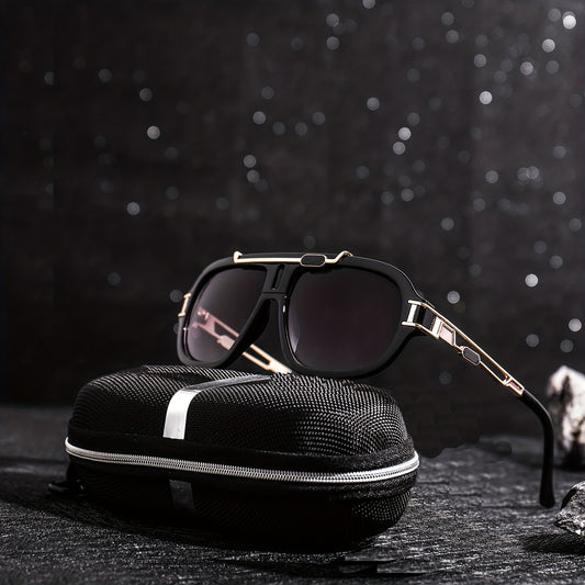 Men's Square Frame Sunglasses Unisex Steampunk Party UV Protection