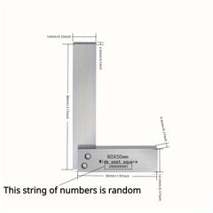 Steel Hardened Angle Ruler 90 Right Angle Set for Machinists