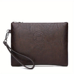 Men's Clutch Envelope Bag Business Casual Handbag Zipper Money Clip