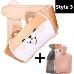 3 Plush Hot Water Bottle & Hand Warmer Set