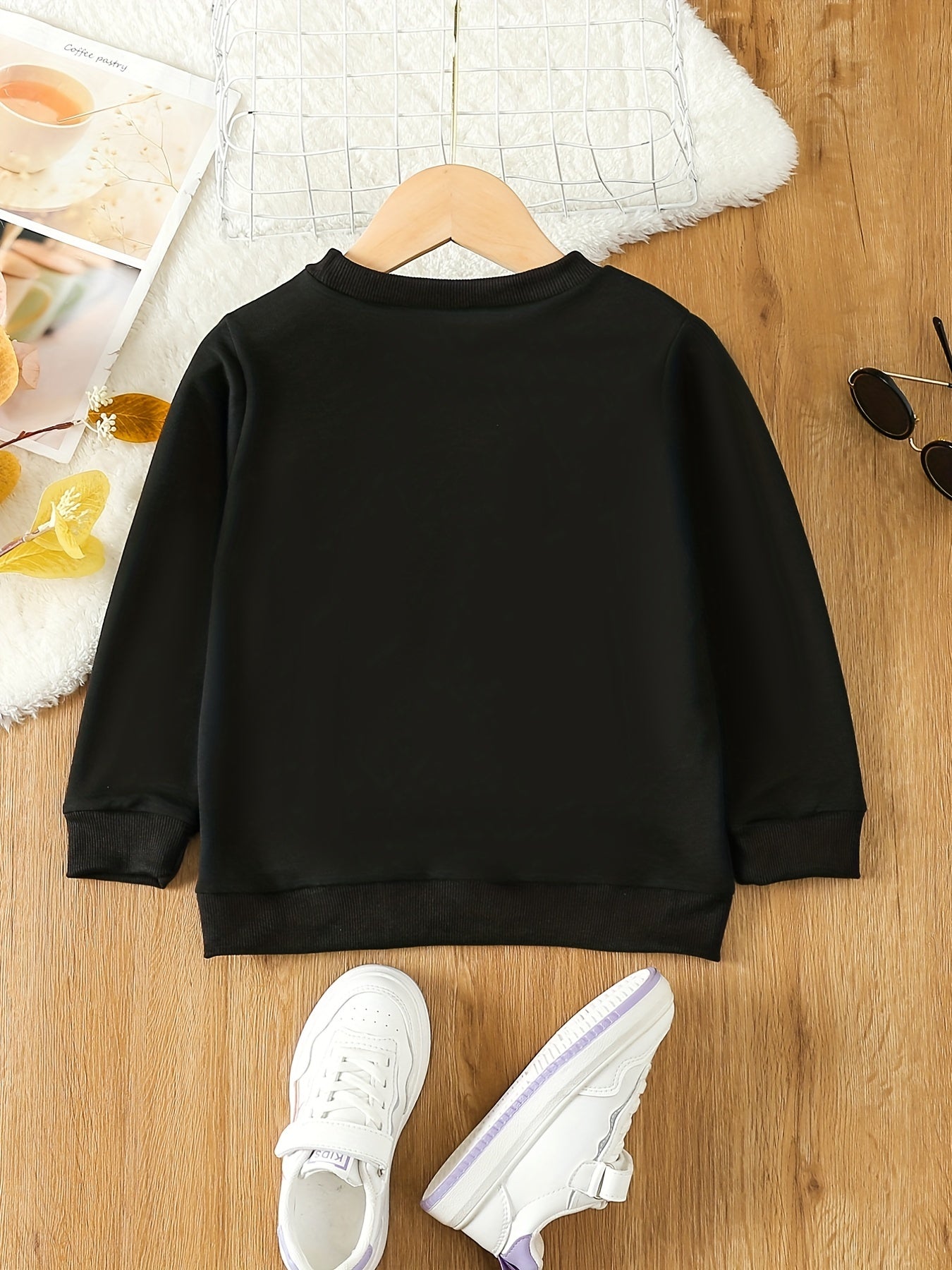 Girl's Crew Neck Sweatshirt Top w/ Long Sleeves