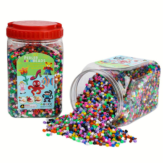 Fuse Beads Kit Multicolor Assorted Bulk Set With Storage Jar