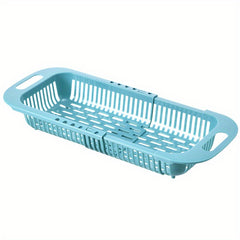 Adjustable Sink Colander Vegetable Washing Basket Strainer Rack