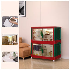 Foldable & Stackable Storage Box with Lid Large Capacity for Living Room