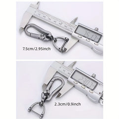 Horse Clasp Metal Keychain Screwdriver Horseshoe Buckle Keychain Pendant