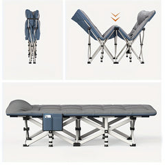 Outdoor Folding Bed Cushioned Folding Bed For Office Nap Camping
