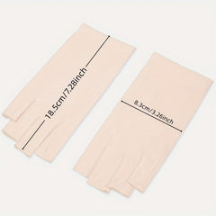 Soft Sunscreen Fingerless Gloves Elastic Casual Driving Cycling Short Ice Gloves