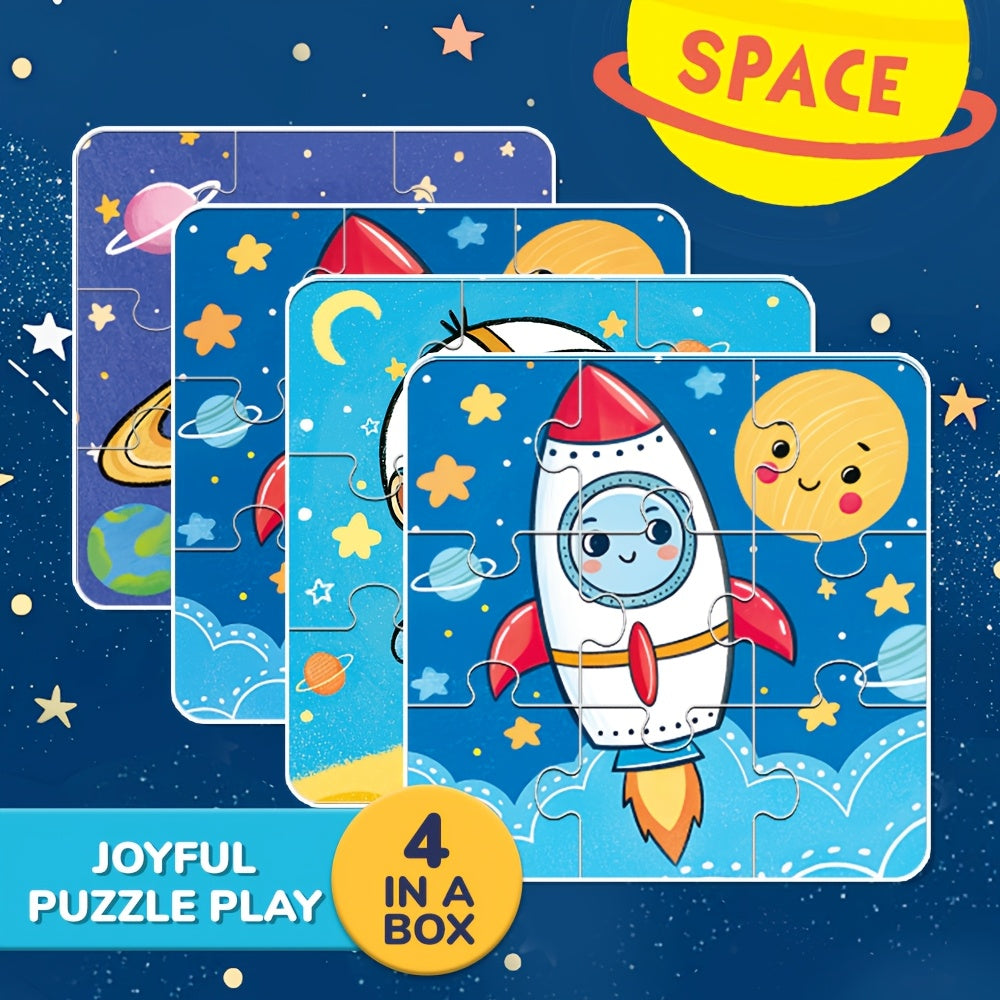 Space Jigsaw Puzzle Toy Astronaut Planets & Stars Educational Learning Game