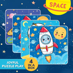 Space Jigsaw Puzzle Toy Astronaut Planets & Stars Educational Learning Game