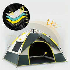 4 Person Pop Up Camping Tent Waterproof & Windproof