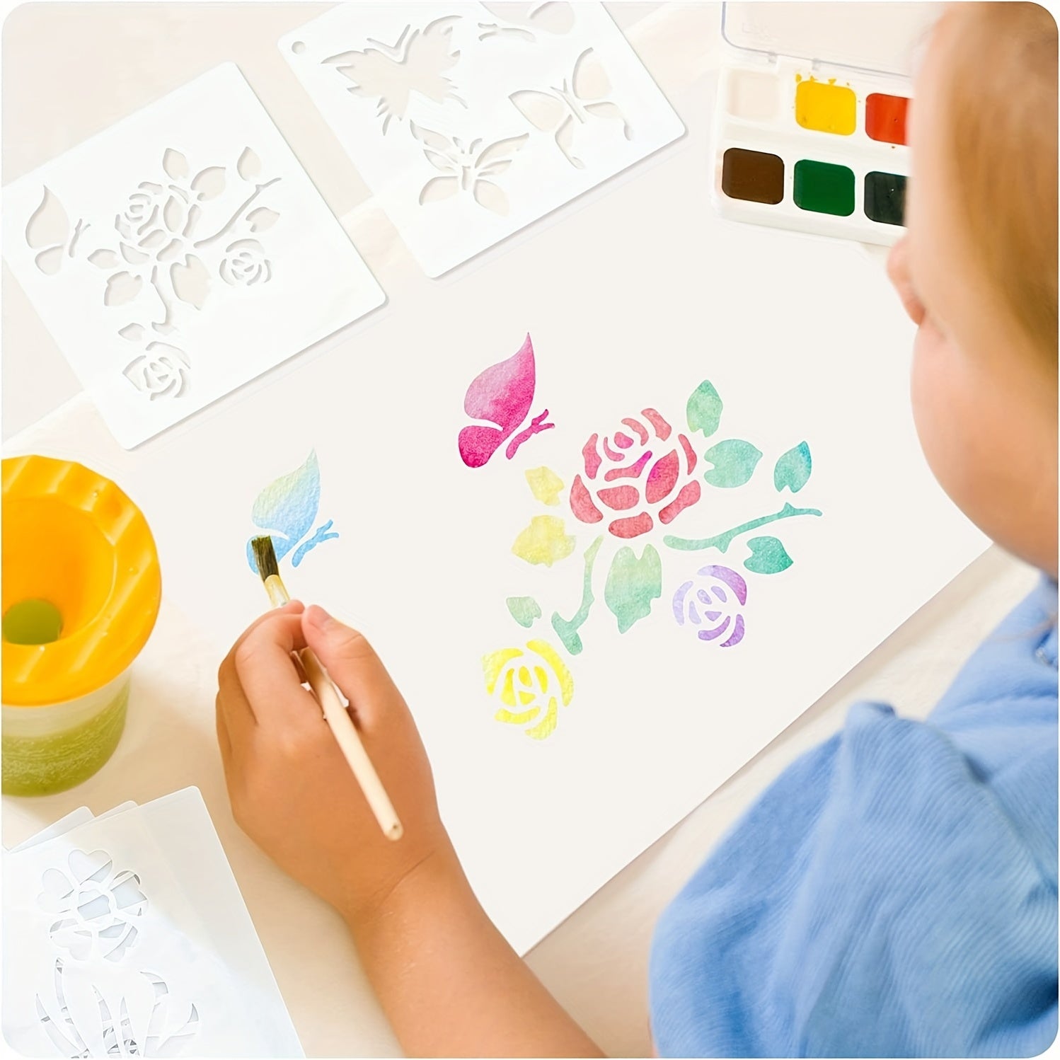 Reusable Painting Template for Wooden Wall Decoration