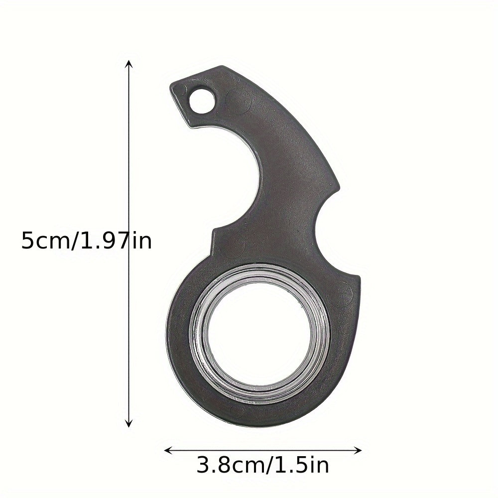 1pc Fingertip Spinning Unzip Keychain Fidget Spinner Anti Anxiety Toy