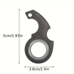 1pc Fingertip Spinning Unzip Keychain Fidget Spinner Anti Anxiety Toy