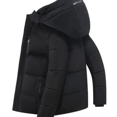 Men's Padded Hooded Coat Warm Windproof Jacket Winter