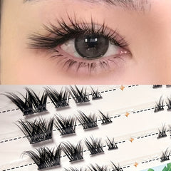 Cat Eye False Eyelashes Foxes Eye Segmented Lashes Extensions DIY