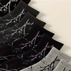 Lightning Print Socks - Women's Mid Tube Stockings