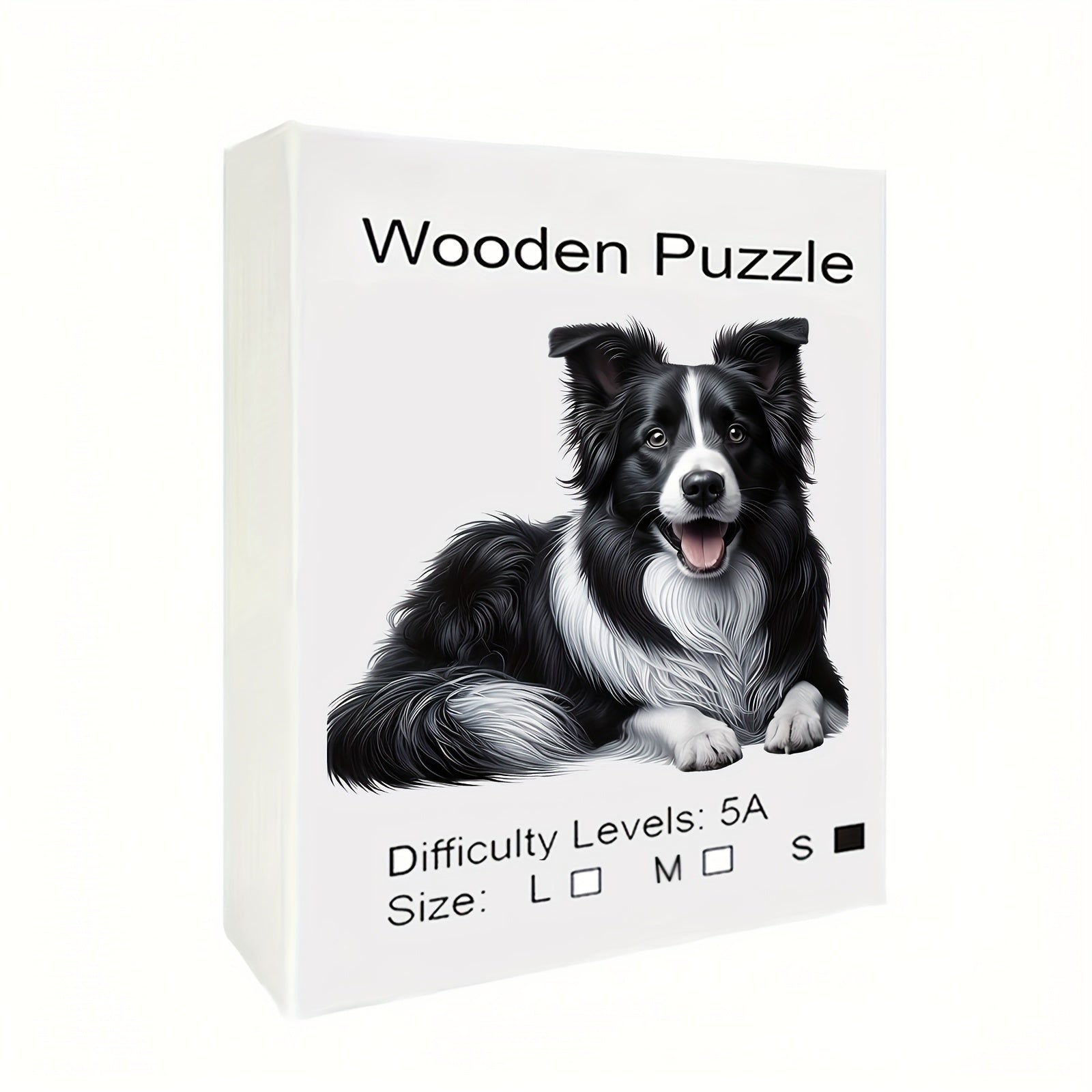 Wooden Puzzle Puppy Parrot Art Paper Box Unique Jigsaw Toy