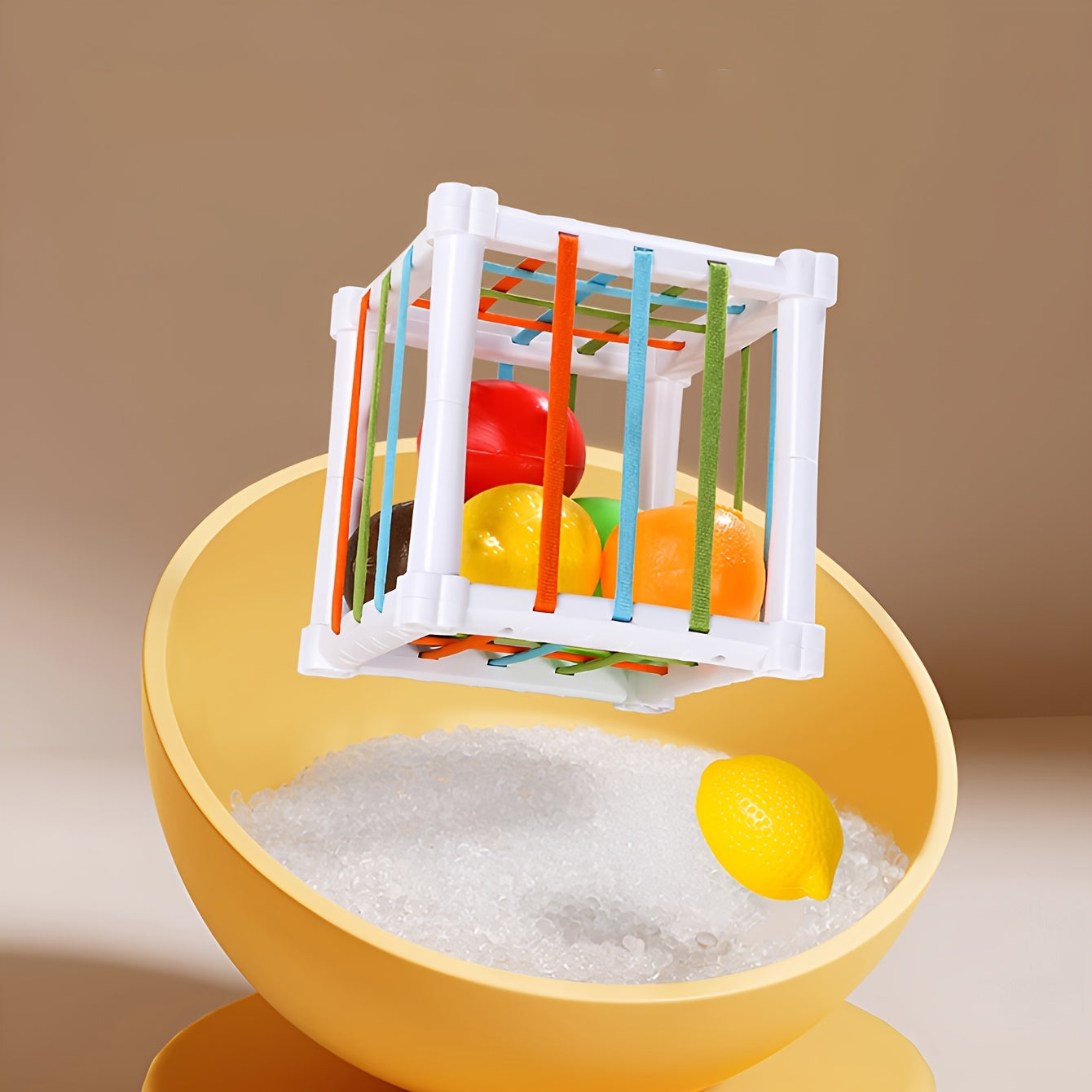 Colorful Fruit Shape Puzzle Toy Enhances Focus & Shape Recognition