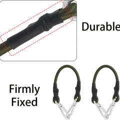 Heavy Duty Elastic Bungee Cords 8mm Carabiner Clips Tarpaulin Waterproof