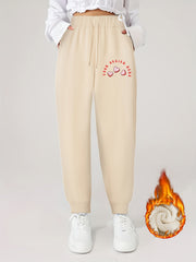 Women's Plus Size Fleece Liner Joggers