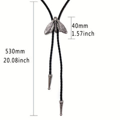 Men's Moth Buckle Tie Retro Western Cowboy Shirt Accessories