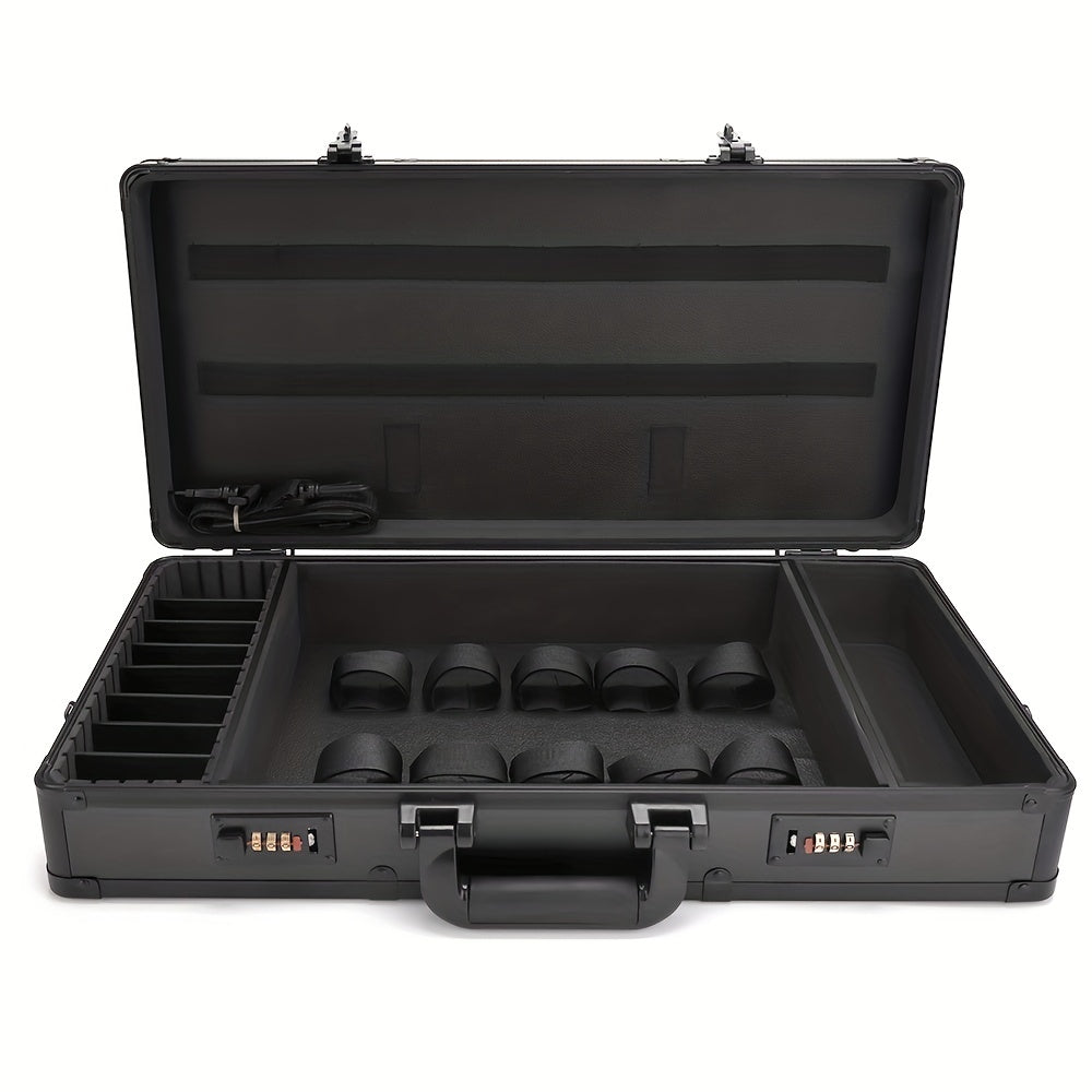 Hairdressing Tool Storage Box Aluminum Carrying Case Makeup Organizer