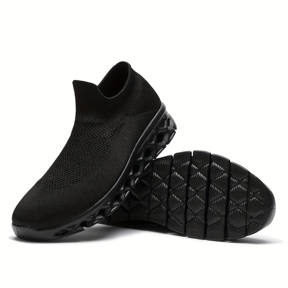 Men's Slip on Blade Sneakers Lightweight Breathable Sock Shoes