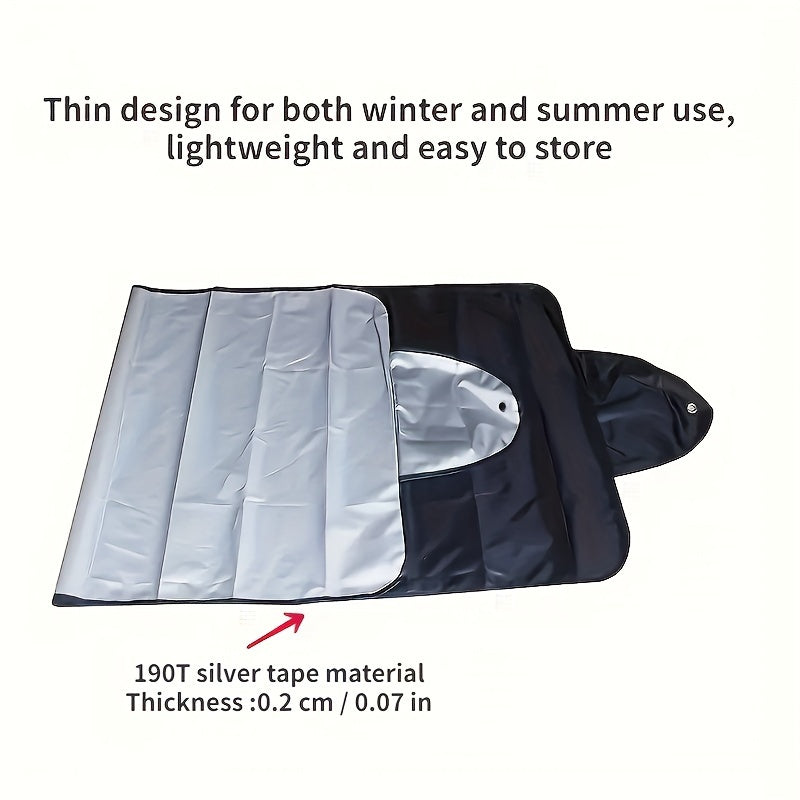 Foldable Windshield Cover for Snow and Sun Protection
