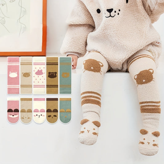 Crawling Knee Pads & Baby Socks Set Boys Girls Kids Warm Accessories