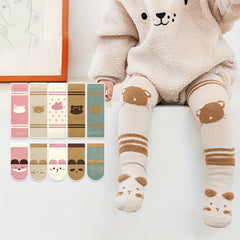 Crawling Knee Pads & Baby Socks Set Boys Girls Kids Warm Accessories