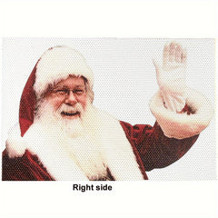 Christmas 3D Santa Claus Car Rear Window Sticker Decor