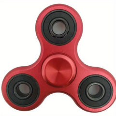 Aluminum Triangular Fidget Spinner Stress Relief Toy Orange